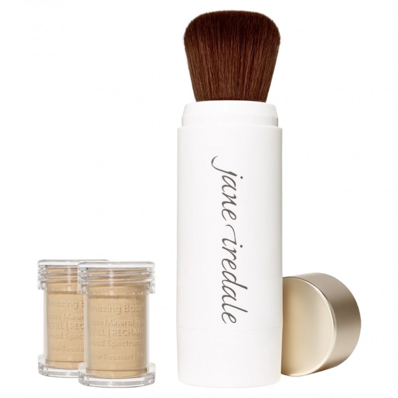 Рассыпчатая минеральная пудра с кистью Jane Iredale Amazing Base SPF 20 Warm Sienna, 5 г